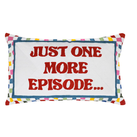 Just One More Episode Needlepoint Cushion