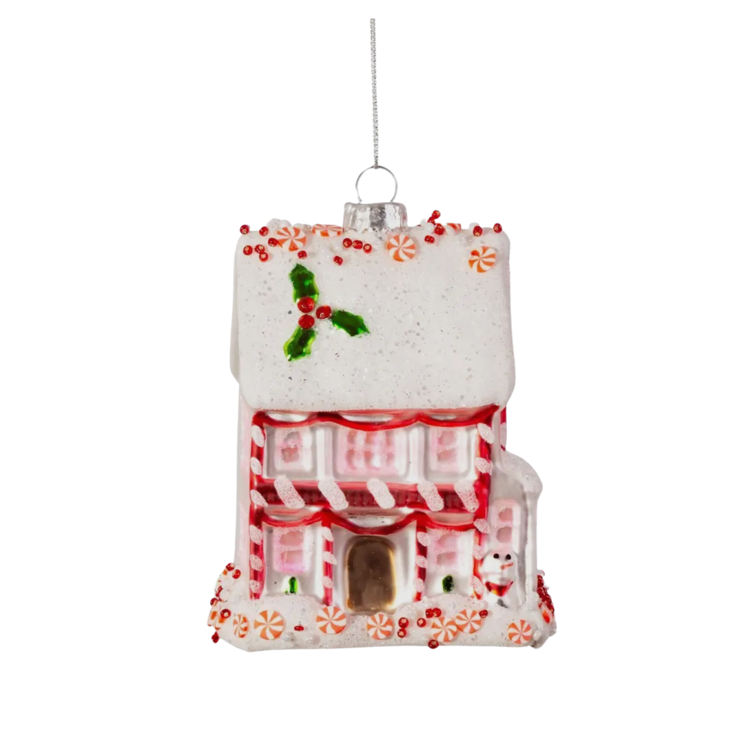 Pink Fairytale Gingerbread House Bauble