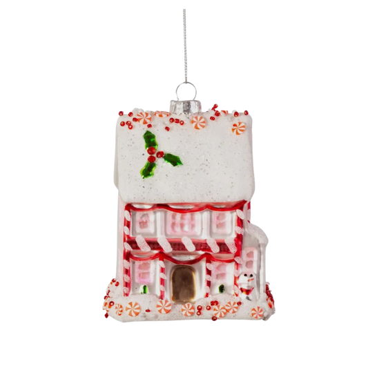 Pink Fairytale Gingerbread House Bauble