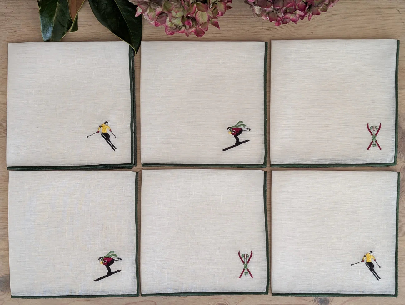 Petit Menage, Baqueria Ski Napkins set of six