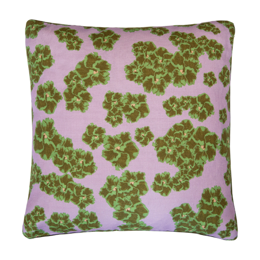 Dar Leone, Ronko Hibiscus Lilac Large Cushion