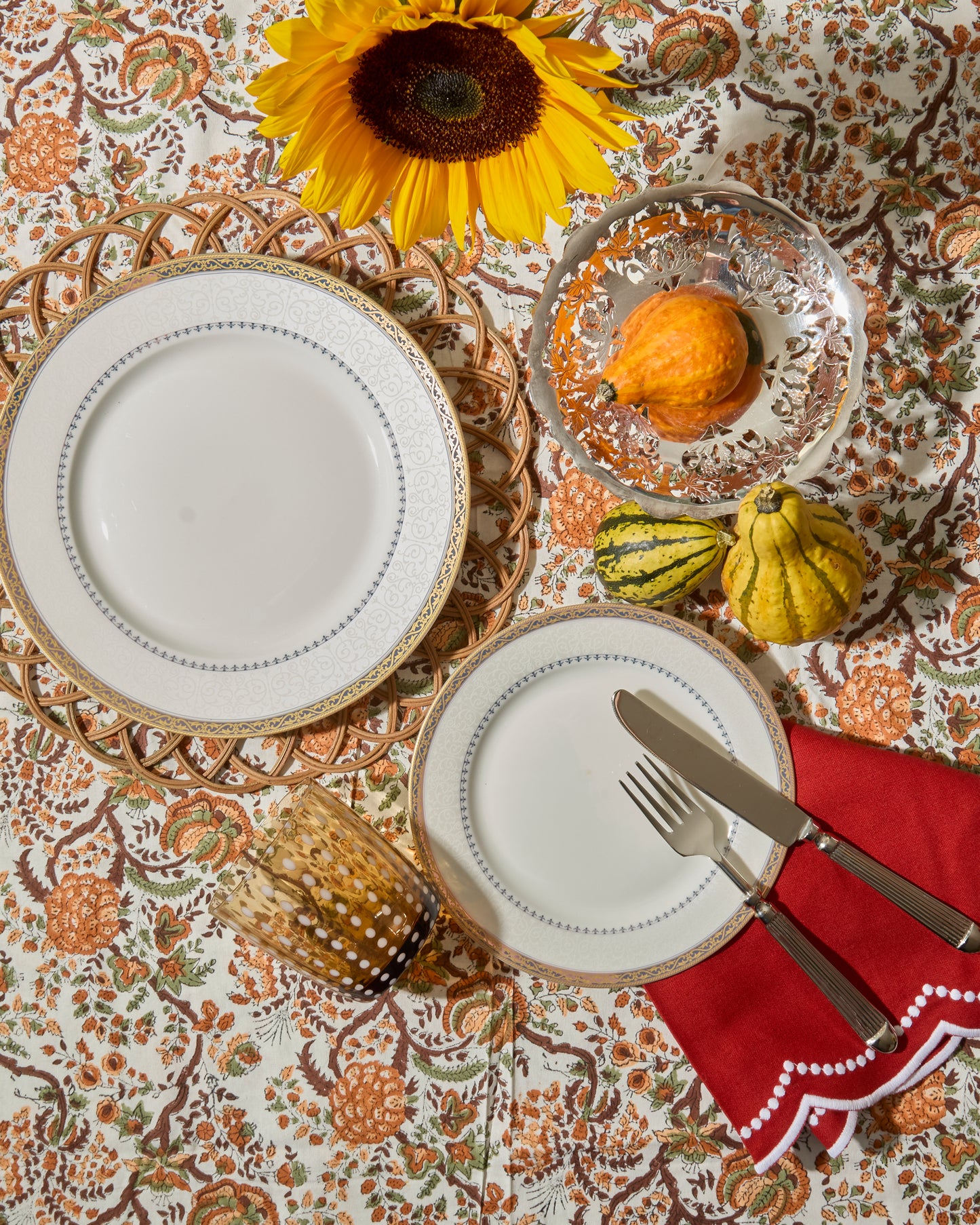 Voi Collective, Orlando Cinnamon Orange Napkins (Set of 4)