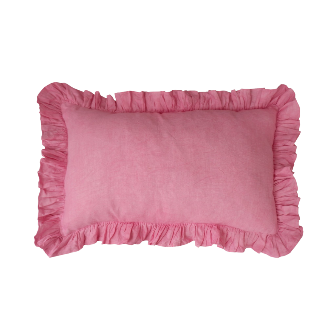 Eldorado, Ruffle Cushion in Pink