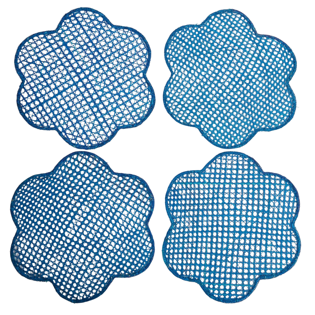 Voi Collective, Blue Woven Clouds Placemats Set of Four