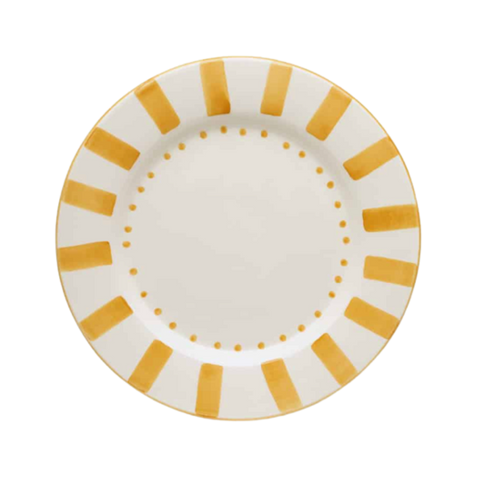 Actos Circo Yellow Dinner Plate