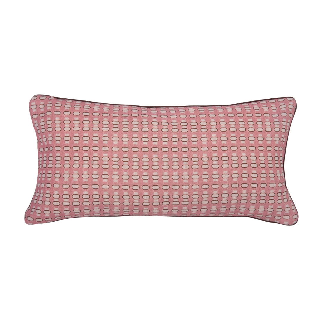 Dar Leone, Lali II | Pink Fig Small Cushion