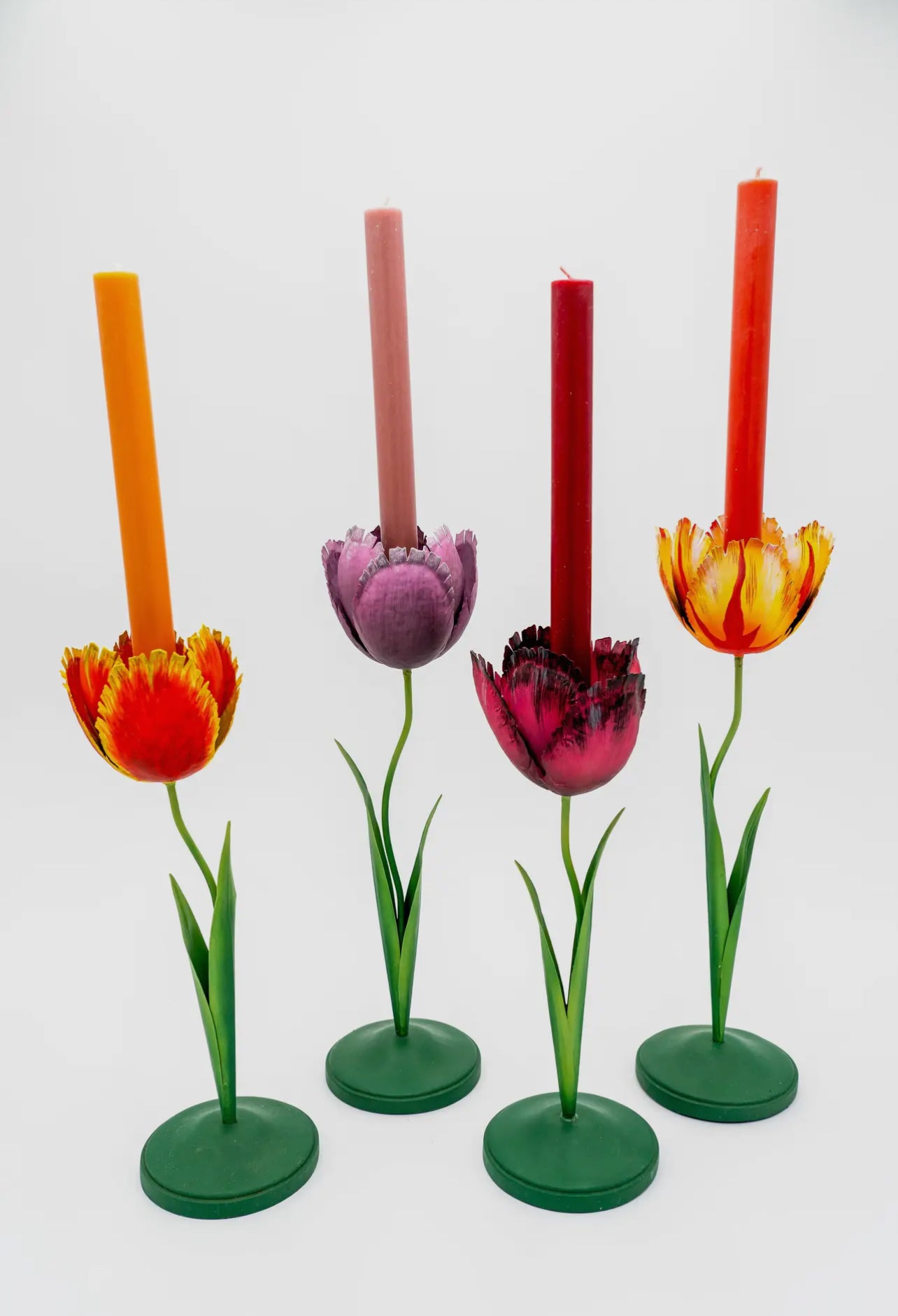 Orange Tulip Candleholder