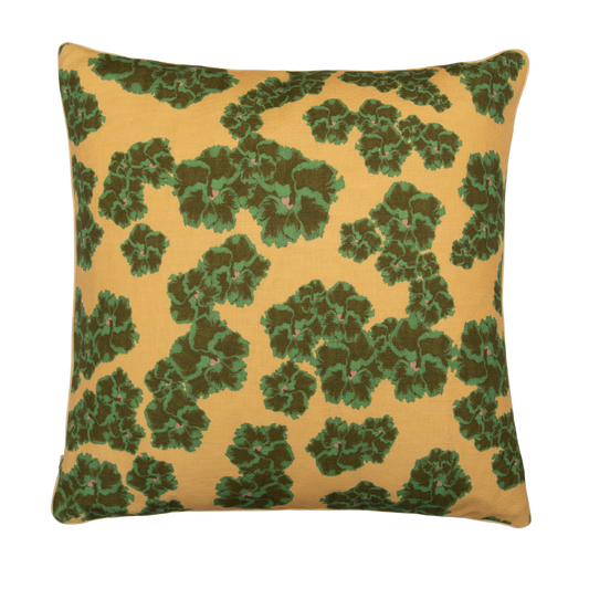 Dar Leone, Ronko Hibiscus Lemon Large Cushion