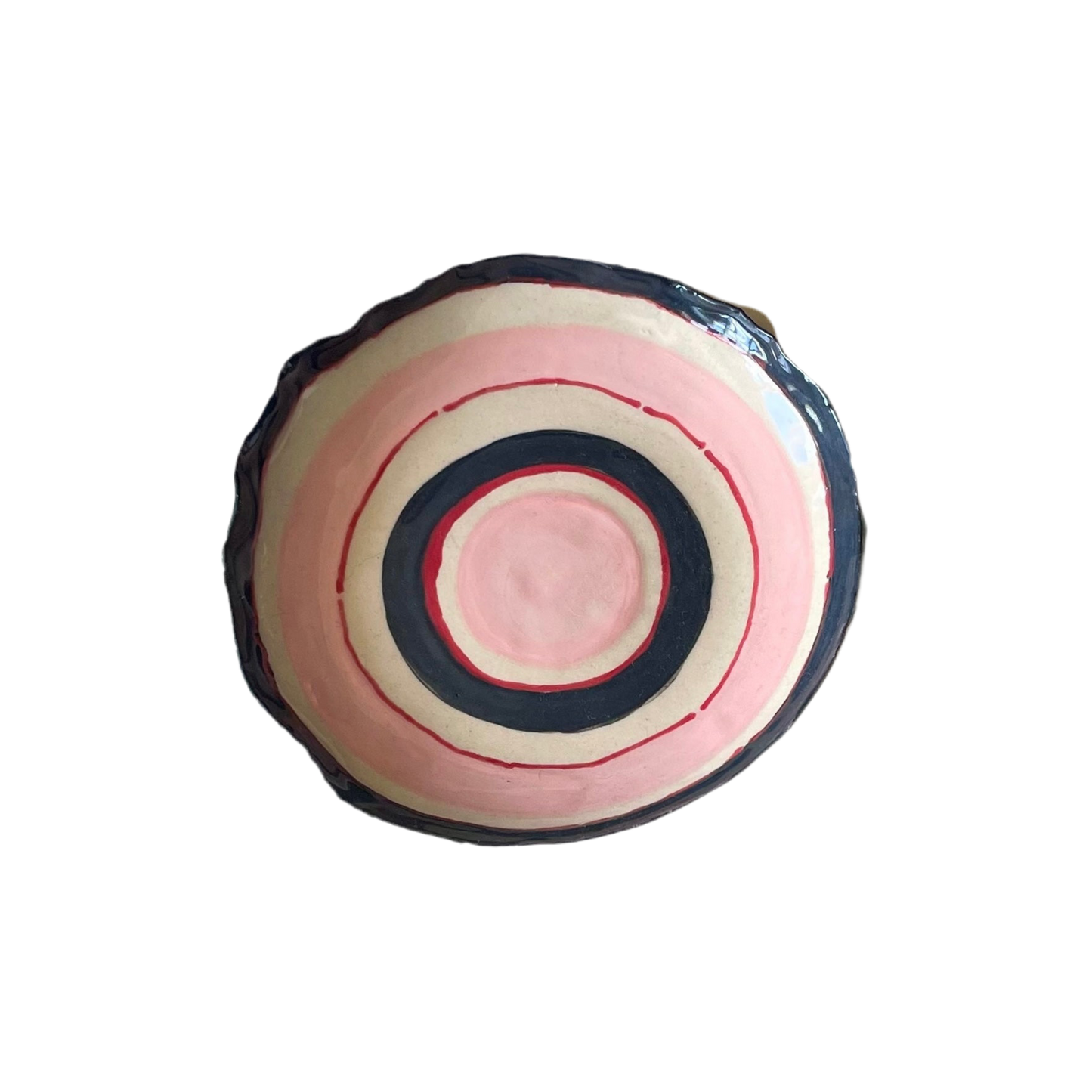 L&Clay Pink Circles Small Plate