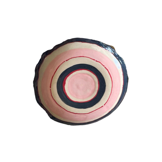 L&Clay Pink Circles Small Plate