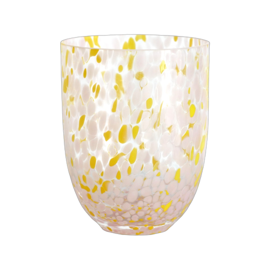 Marla and Primrose, 'Yellow and Rose Confetti Glass'