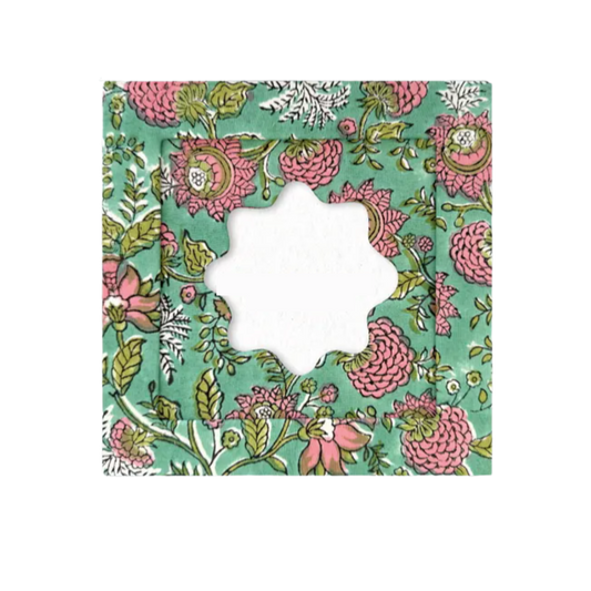 Small Neon Bloom Frame with Scalloped Edge