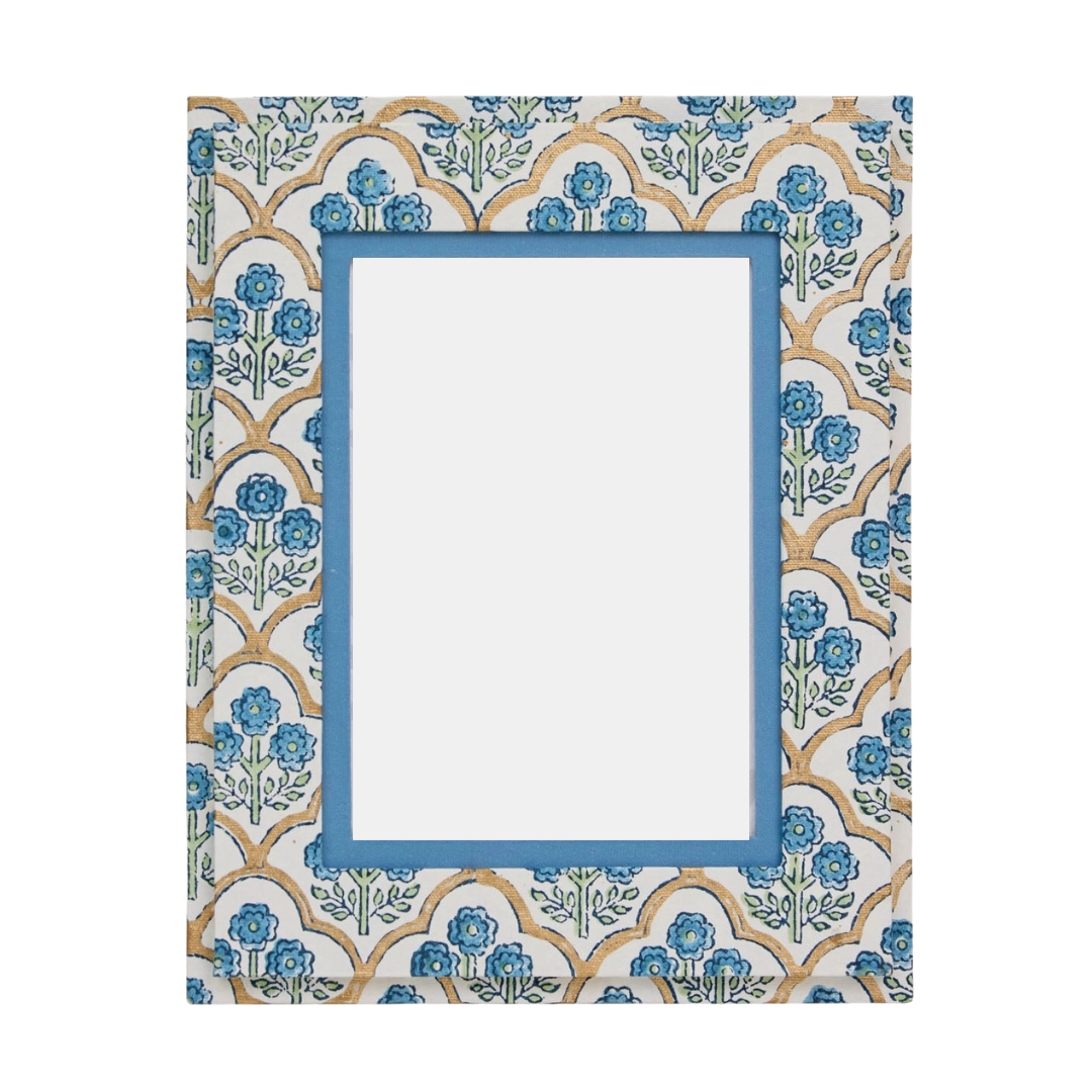 Blue Floral Frame
