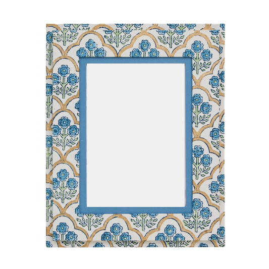 Blue Floral Picture Frame