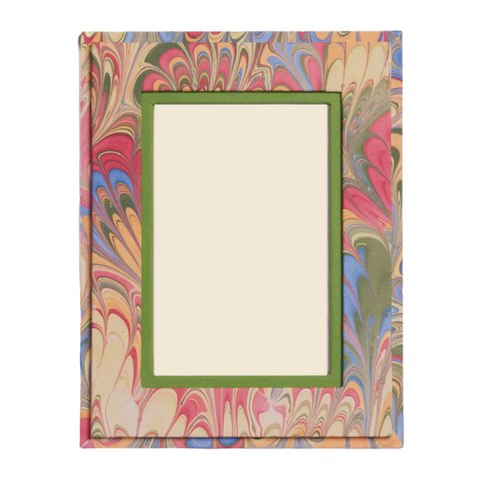 Multicolour Hand-Marbled Frame