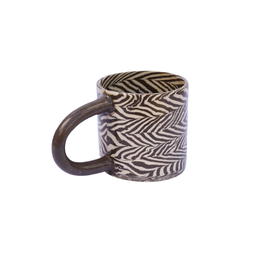 Plop Pottery, Brown Herringbone Mug