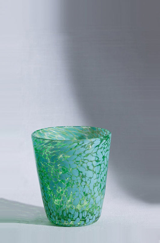 CURIO, 'Small Glass in Speckled Aqua'