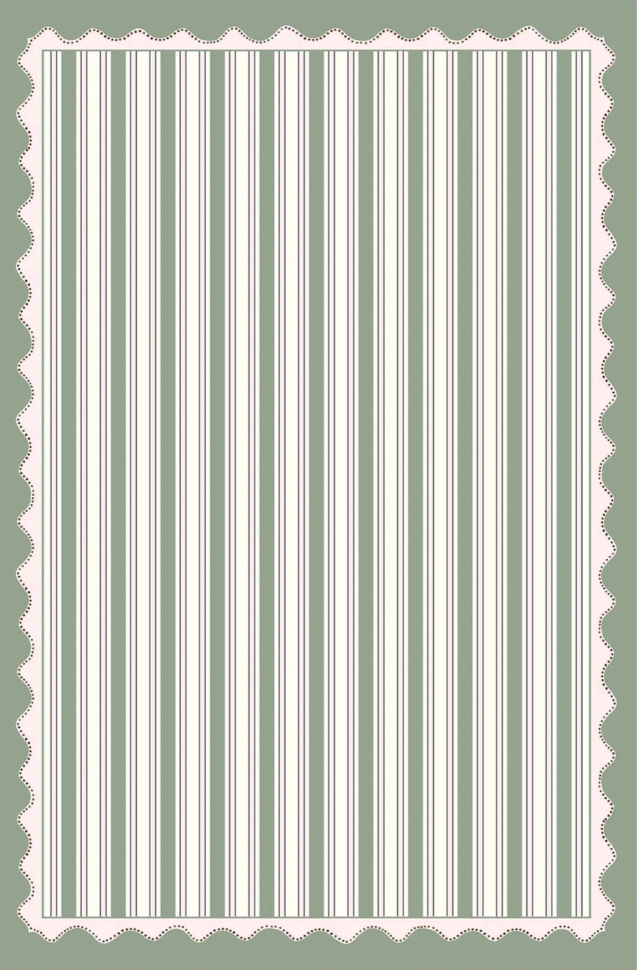 Bell Hutley, 'Scallops and Stripes Table Linen'
