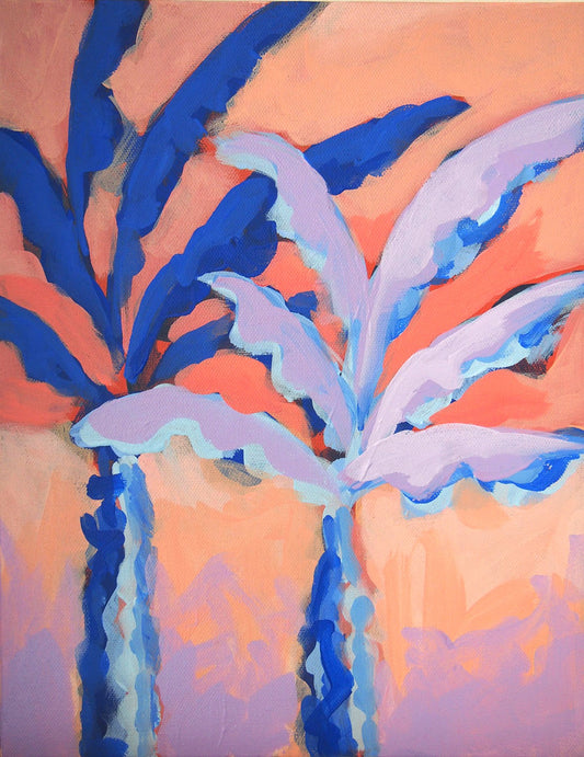Sian Beck, 'Sunset Palms No.1' 2024