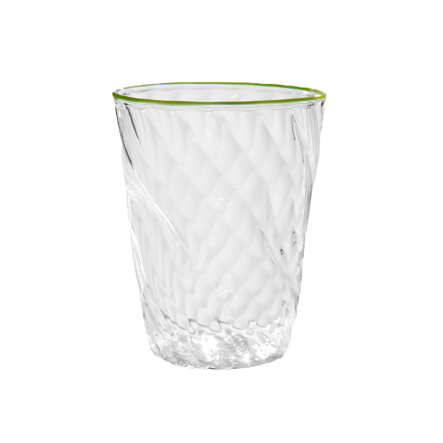 Handblown Venetian Tumbler Glass in Green