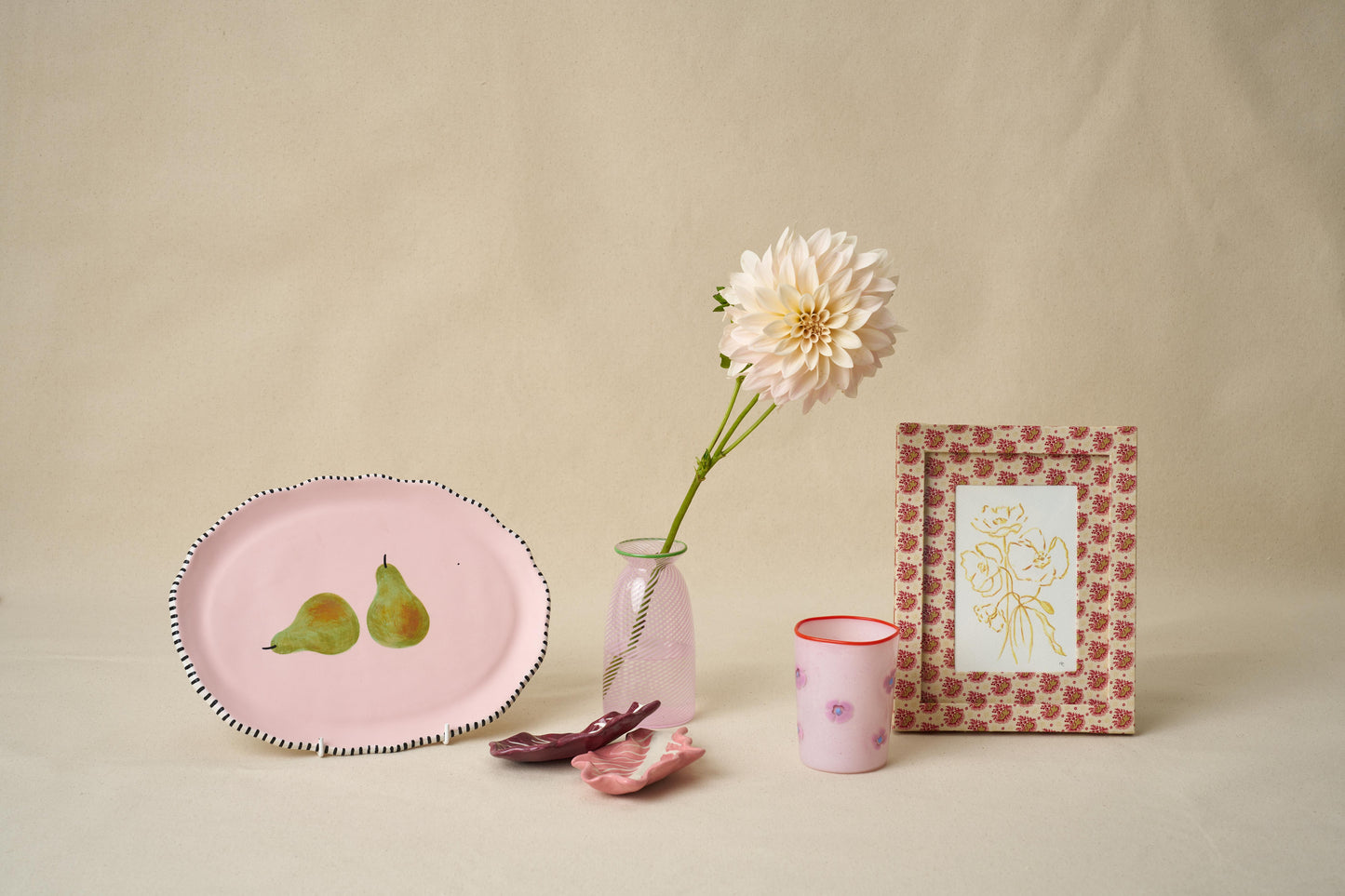 Minnie Mae-Stott, 'Pair of Pears Serving Platter'