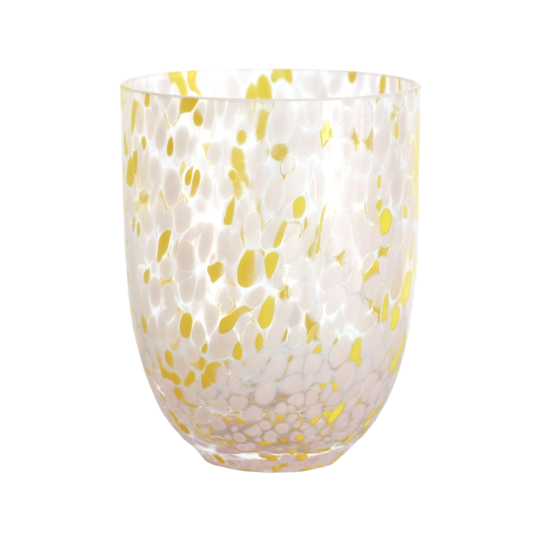 Marla and Primrose, 'Yellow and Rose Confetti Glass'