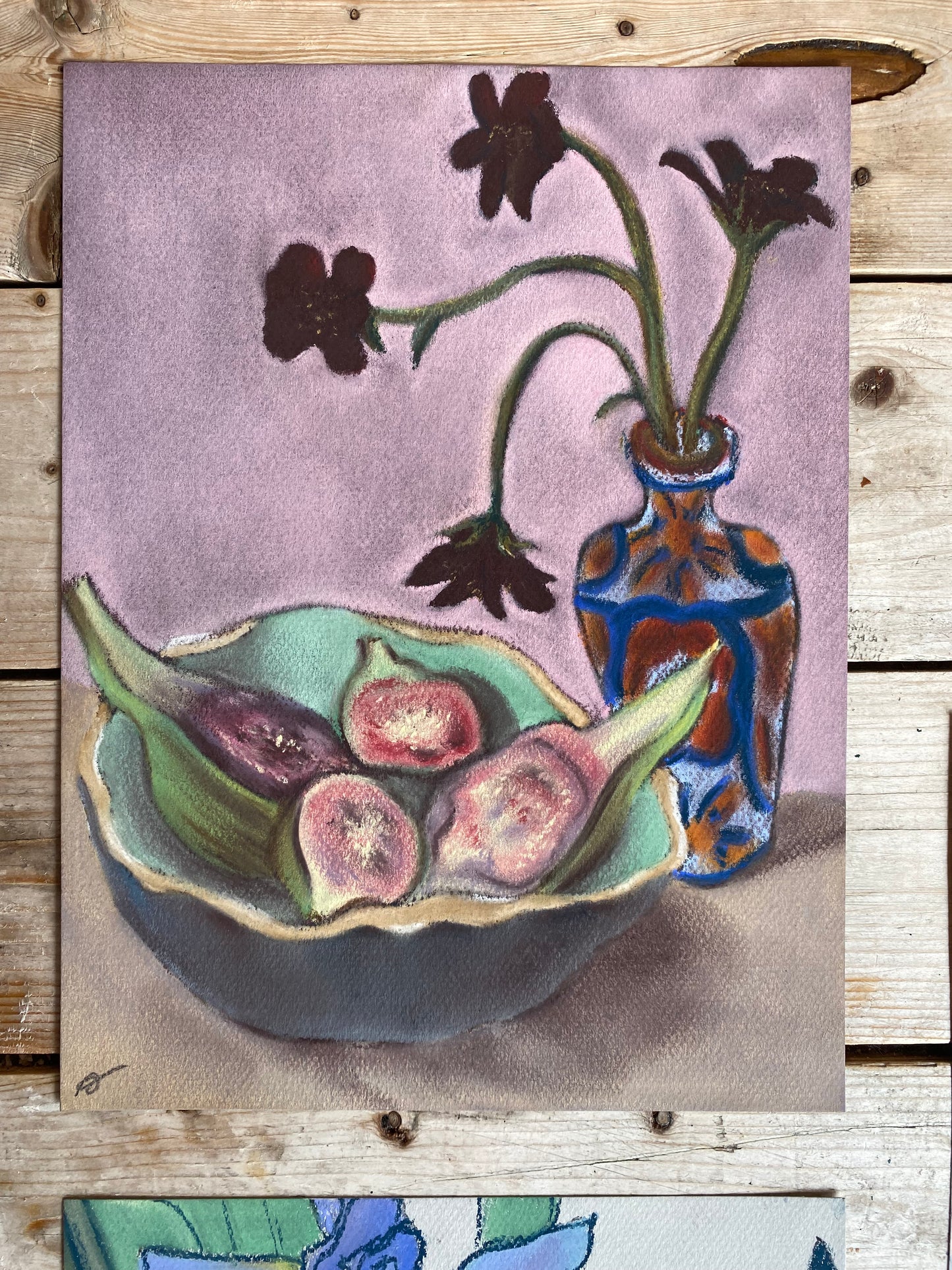 Phoebe Stone, 'Chocolate Cosmos with Figs' 2022