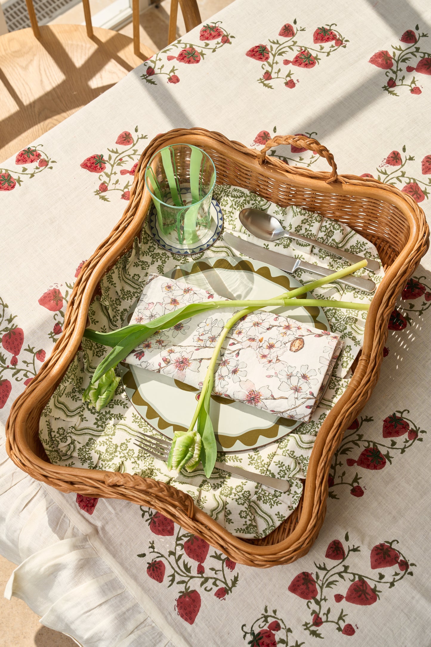 Sharland England, 'Pair of Green Gable Placemats'