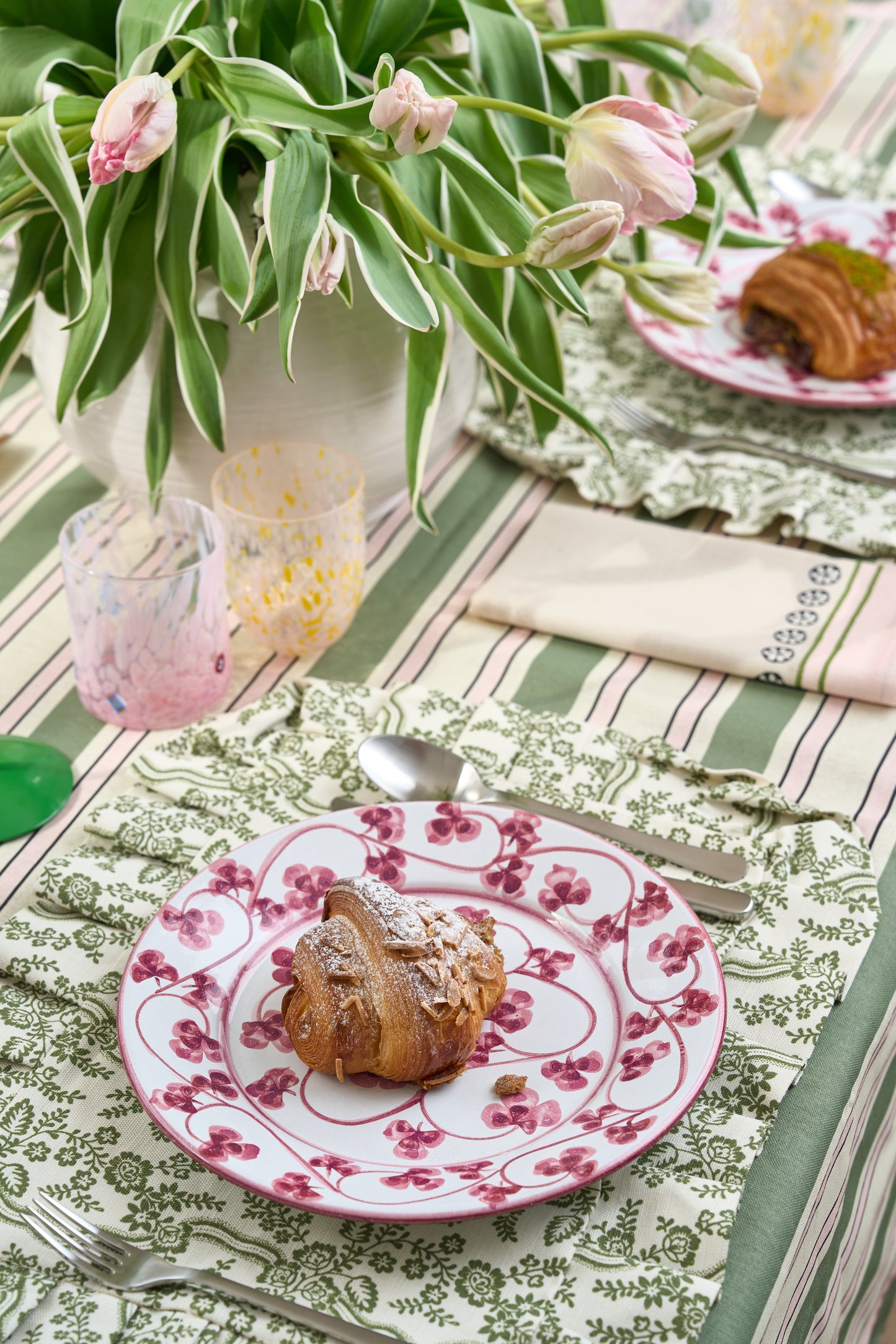 Sharland England, 'Pair of Green Gable Placemats'