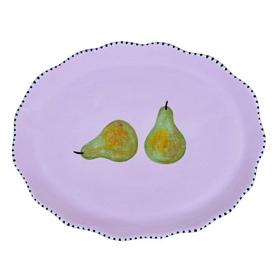 Minnie Mae-Stott, 'Pair of Pears Serving Platter'