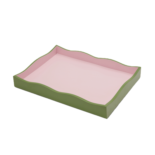 Wiggle Tray in Green and Pink