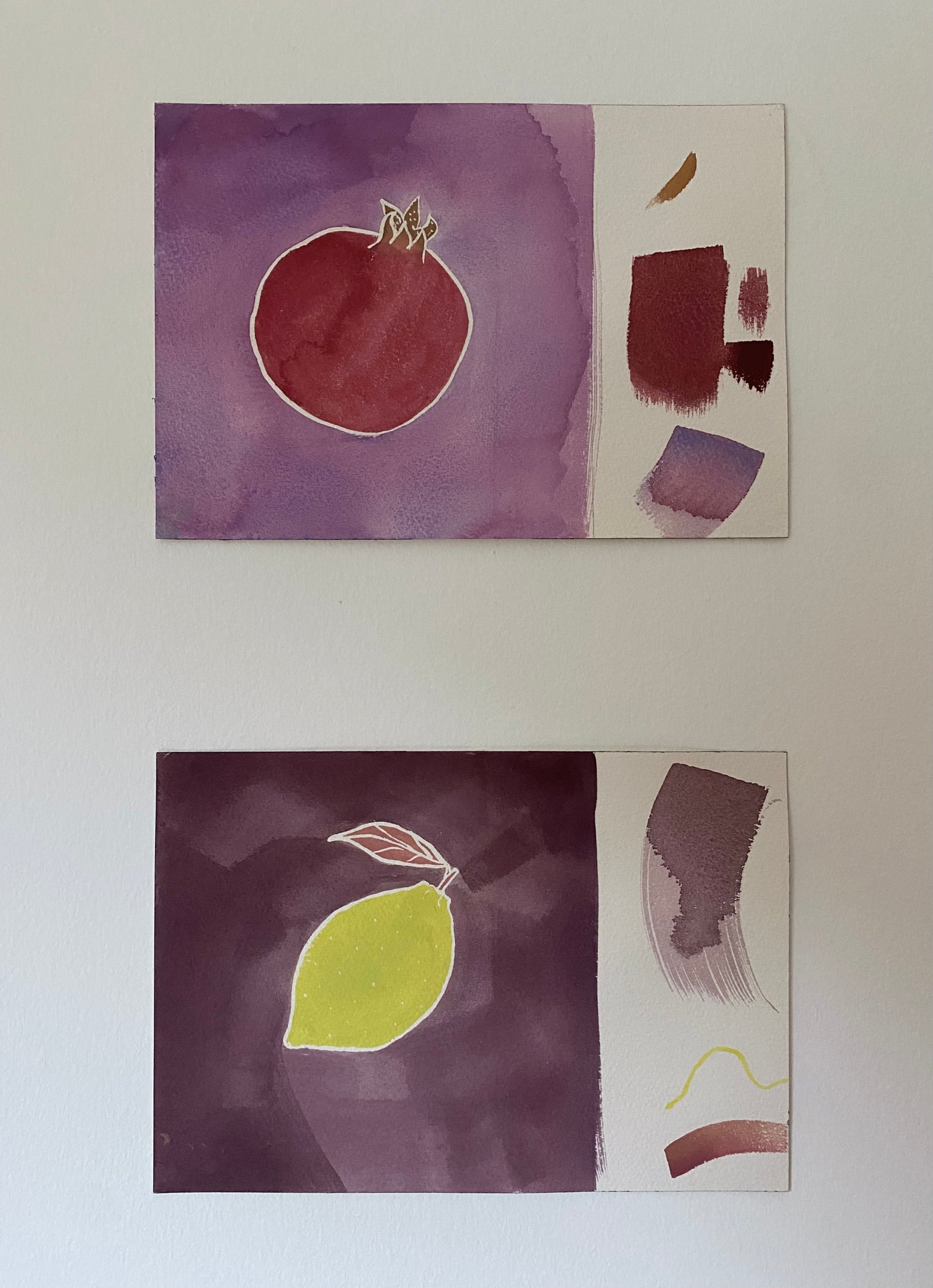 Rosalia Dols, 'Pomegranate colour test' 2024