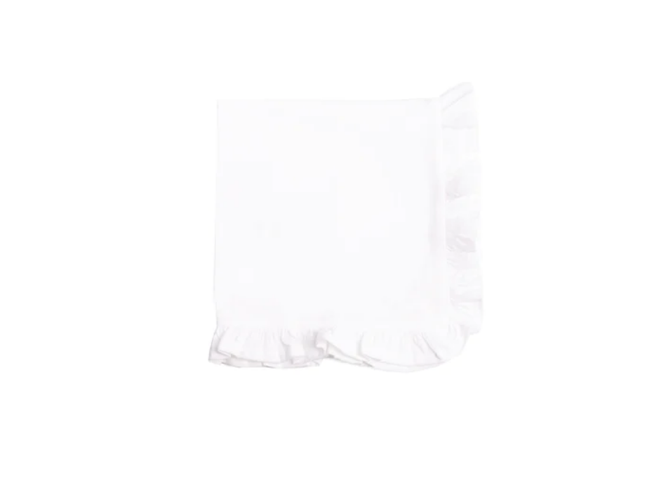 White Ruffle Napkin