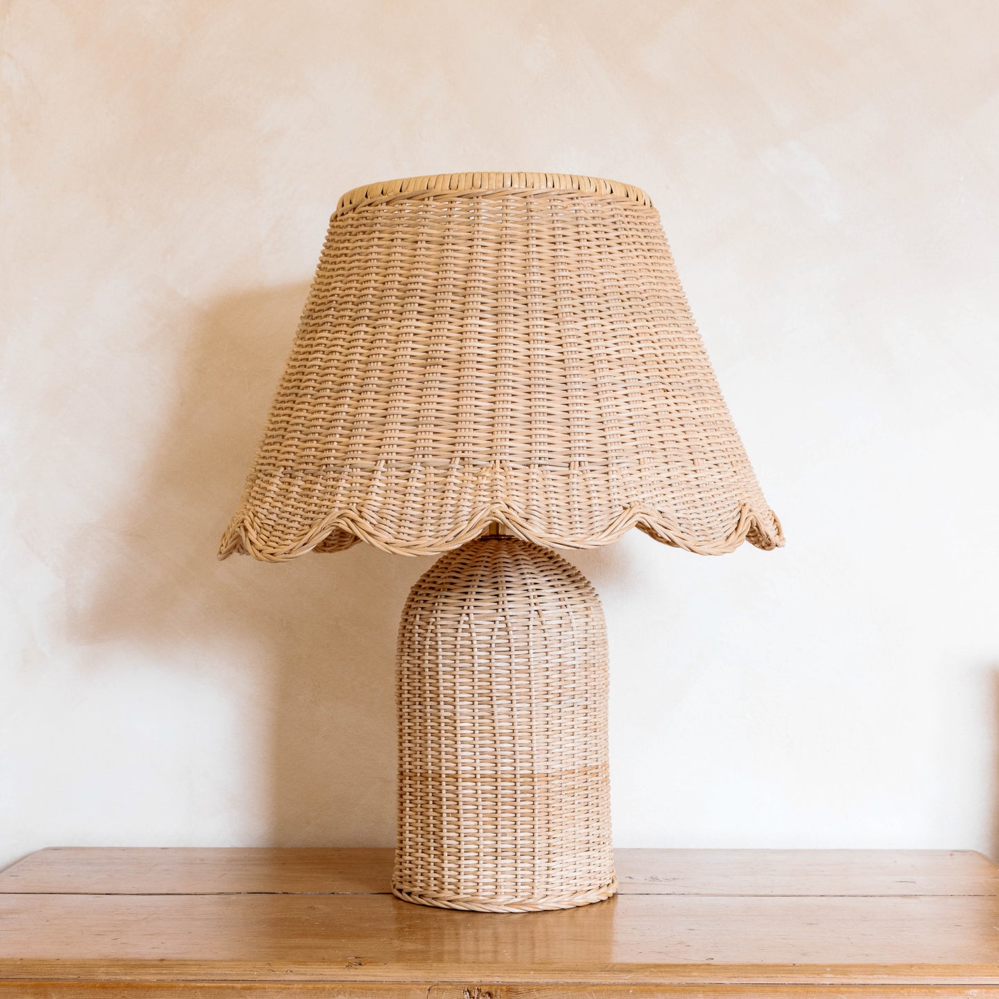 Hastshilp Mimi Scalloped Lampshade in Natural