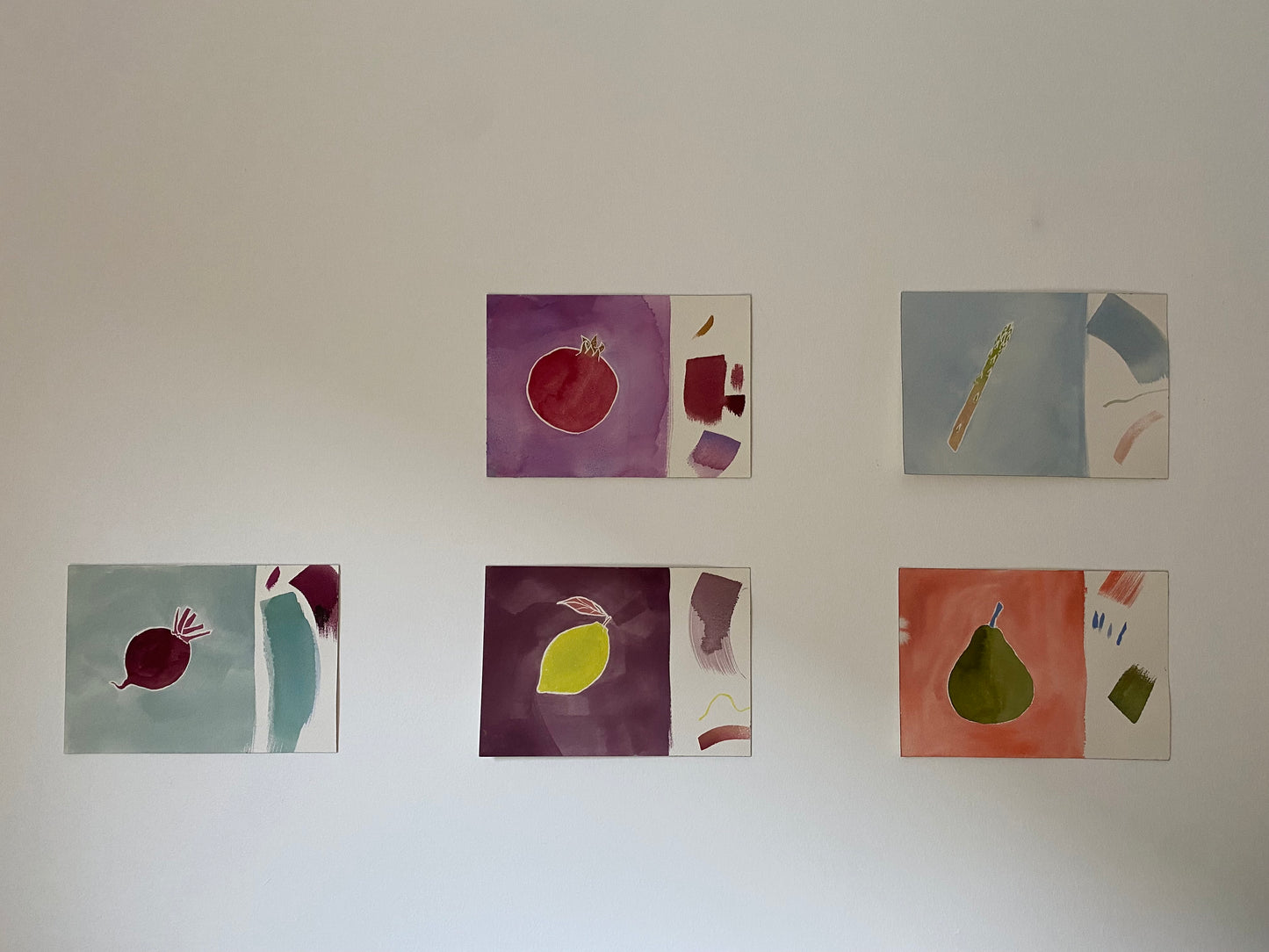 Rosalia Dols, 'Pomegranate colour test' 2024