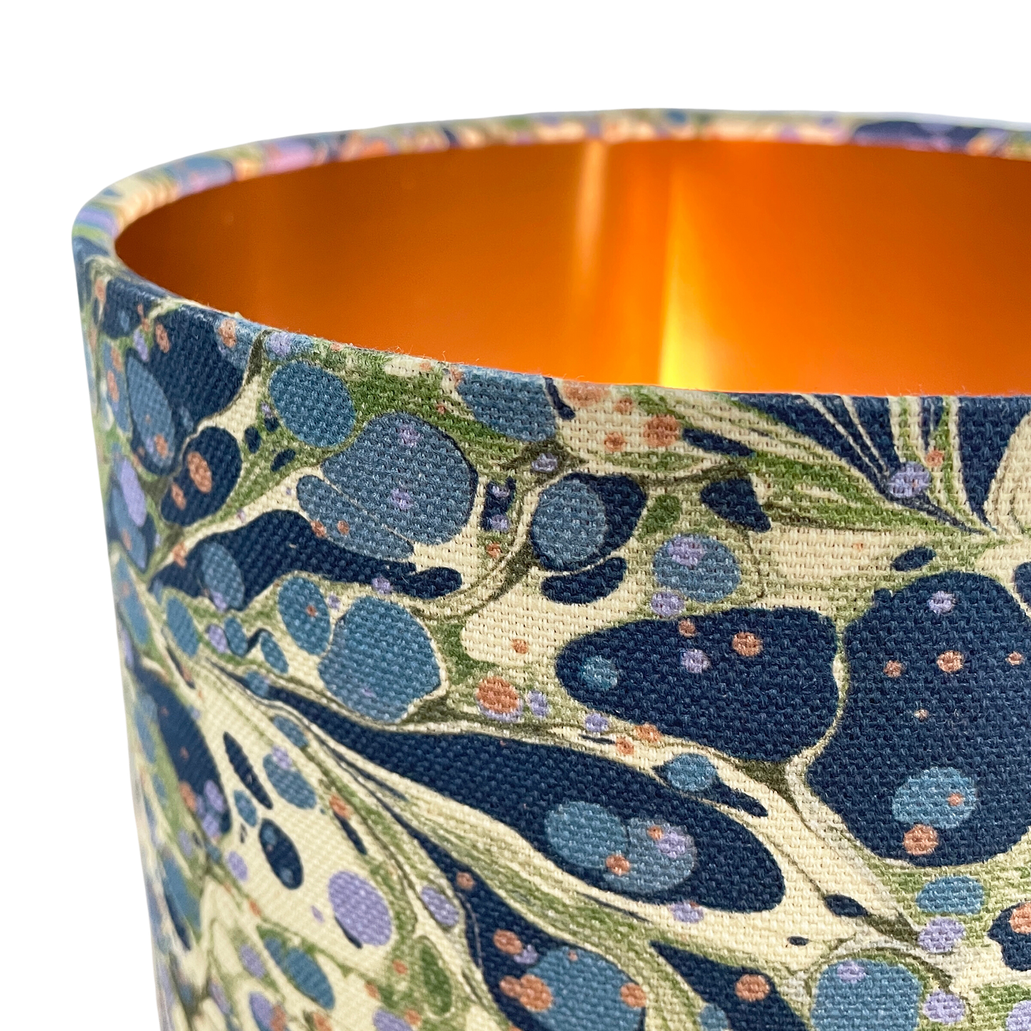 House of Amitié, 'Linen Lampshade in Juniper Blue Anise Standard'
