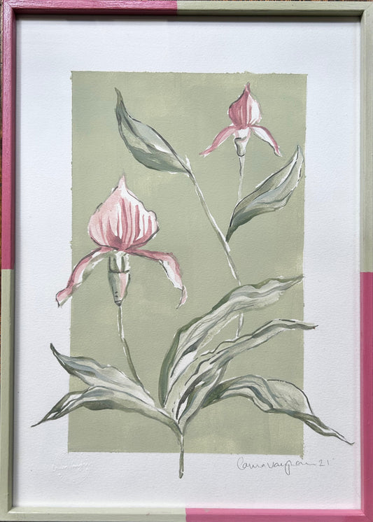 Laura Vaughan, 'Orchid in Raspberry and Cooking Apple Green' 2023