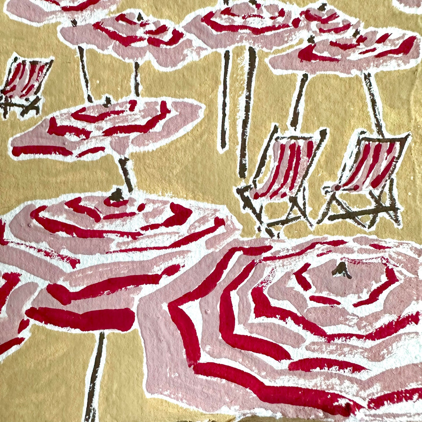 Grace Percival, 'Pink Umbrellas' 2024