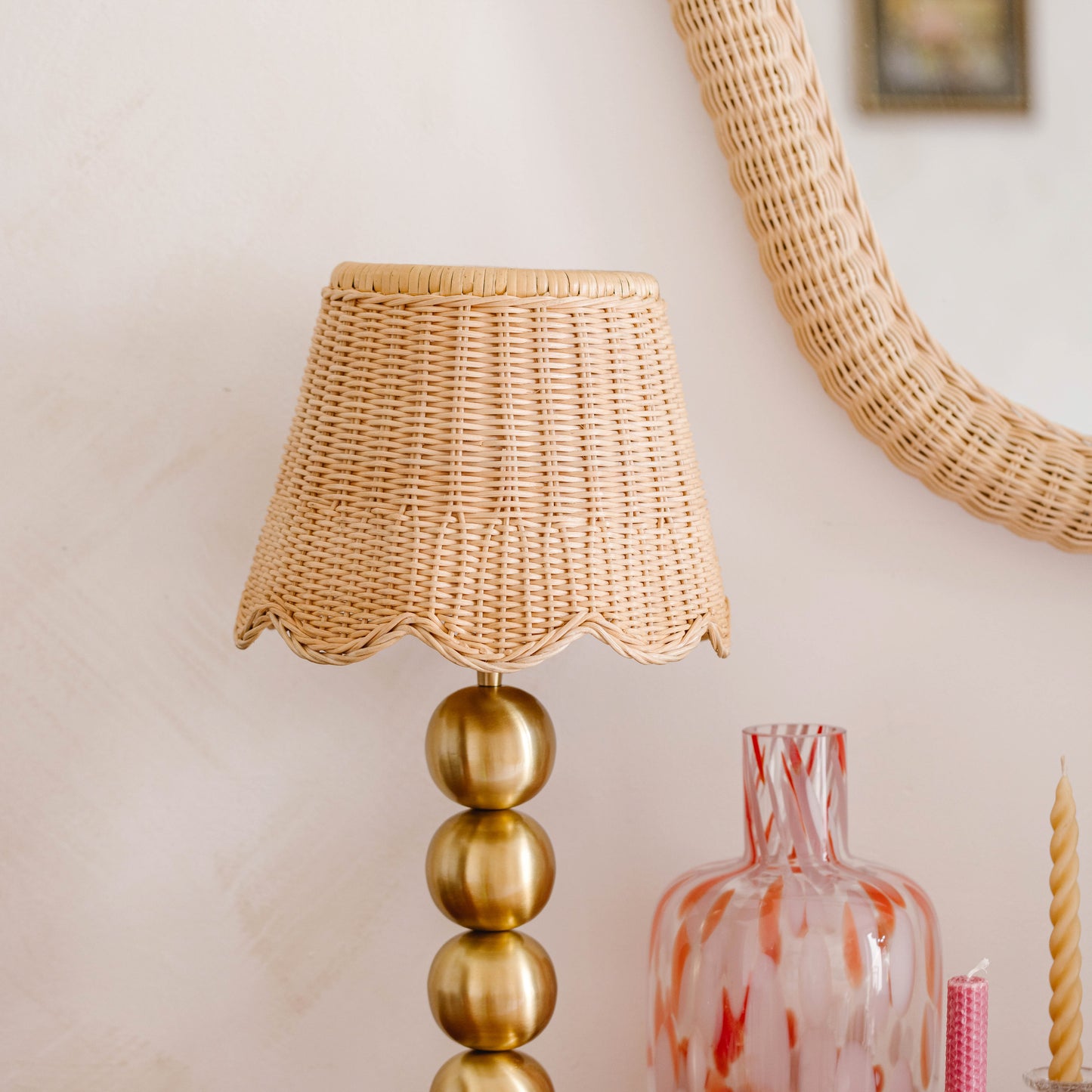 Hastshilp Mimi Scalloped Lampshade in Natural