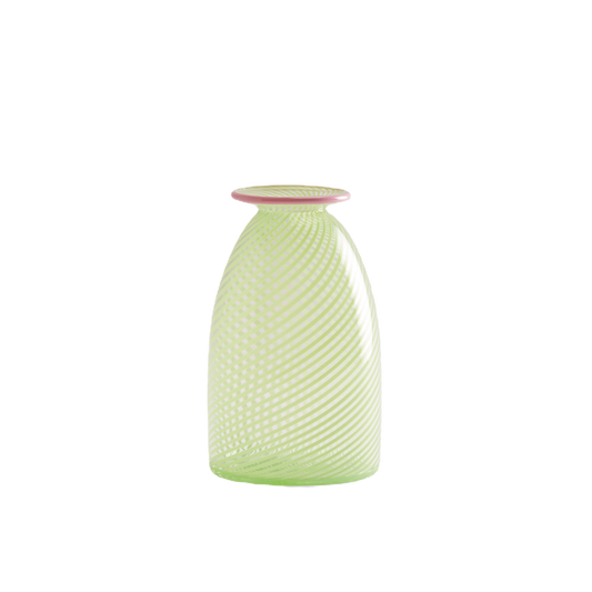 DM x Bias Editions Green Swirl Bud Vase