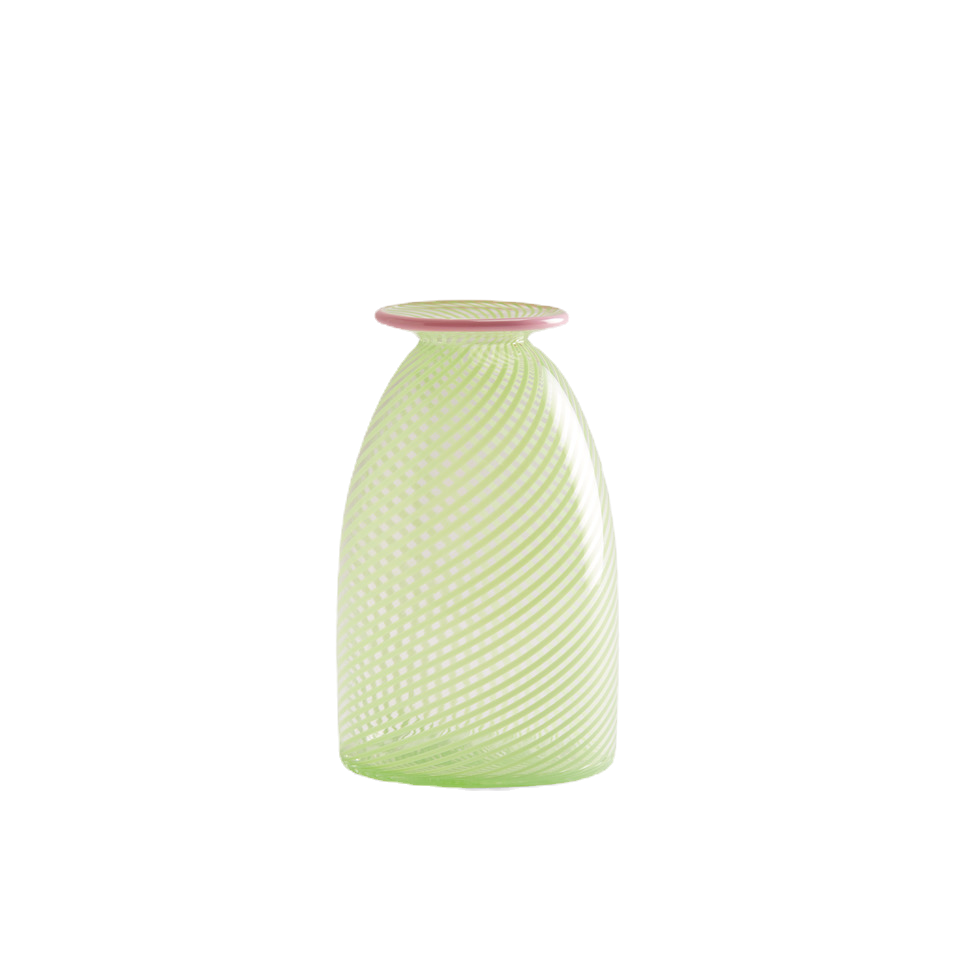 DM x Bias Editions Green Swirl Bud Vase