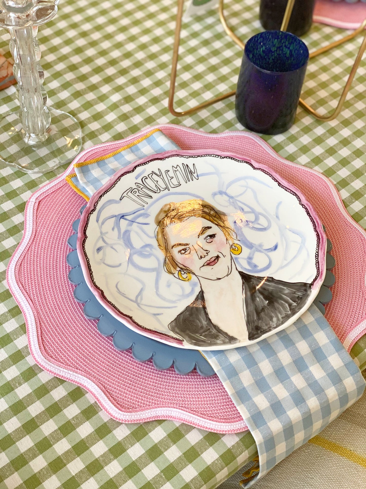 Josephine Dessine, 'Artist Plates' 2022