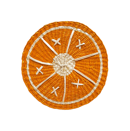 Orange Woven Coaster
