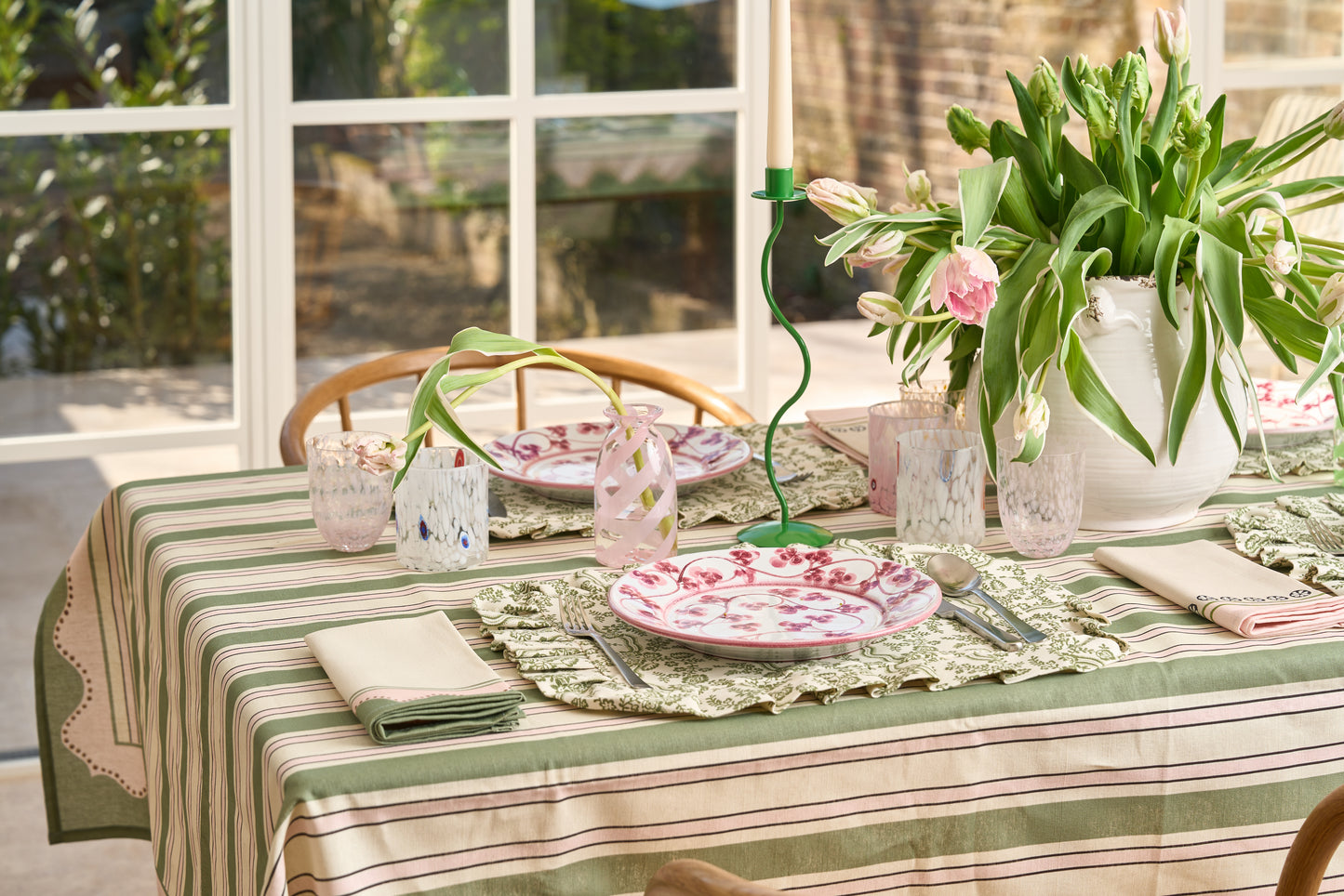 Sharland England, 'Pair of Green Gable Placemats'