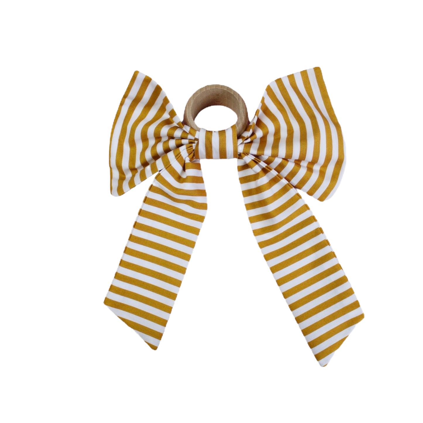 L'amour des Bonbons 'Bonjour Napkin Ring in Yellow'