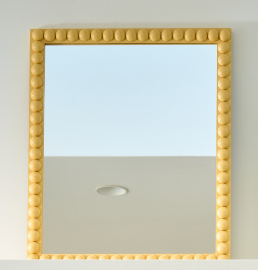 DM Bobbin Mirror in Yellow Ground