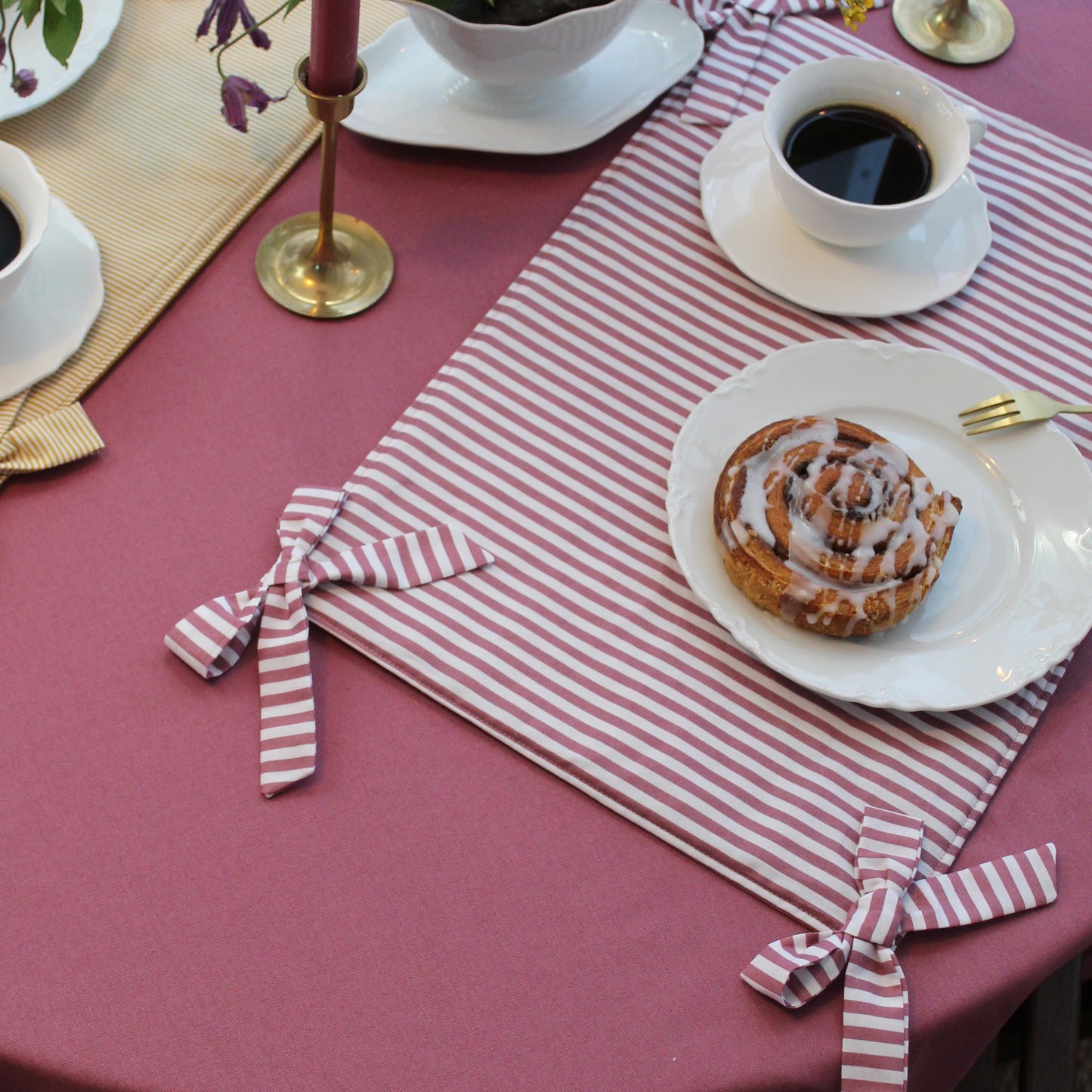 L'amour des Bonbons 'Le Club du Petit-déjeuner Pink Placemat'