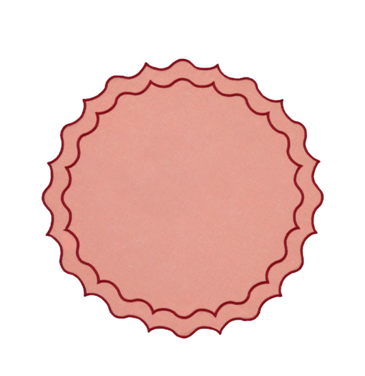 Peach and Red Placemat