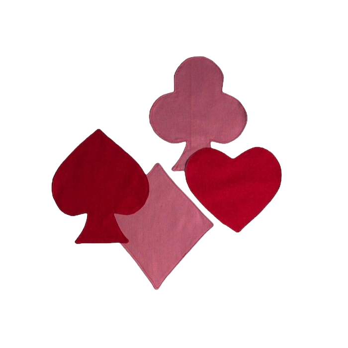 L'amour des Bonbons 'Queen of Hearts Coaster Set of Four'