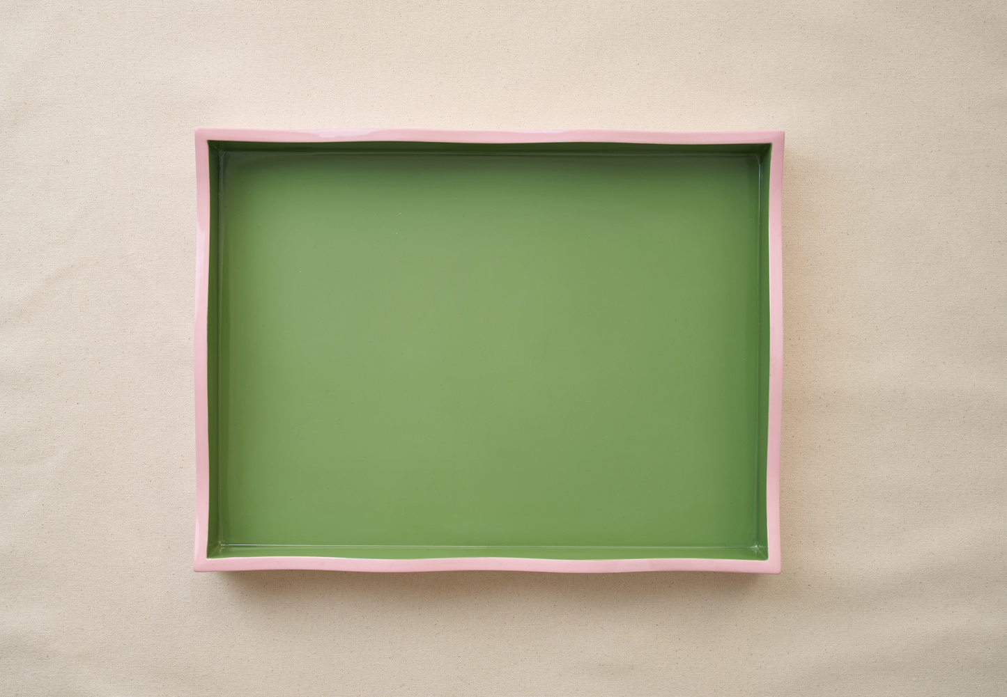 The Allegra Wiggle Tray in Pink and Green